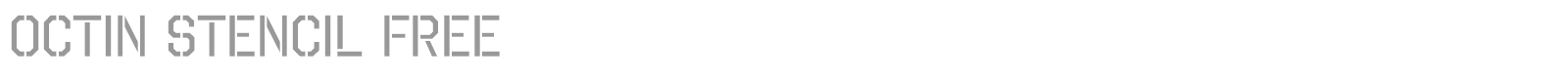 Octin Stencil font preview